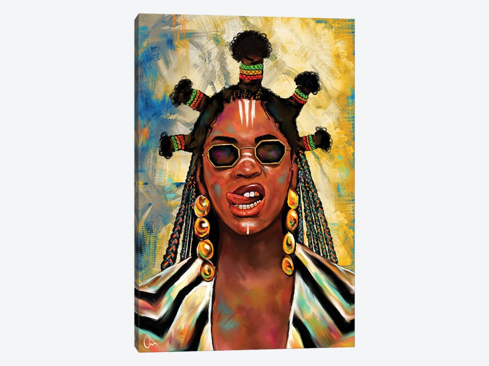 Black Is King Beyoncé by Crixtover Edwin 1-piece Canvas Wall Art