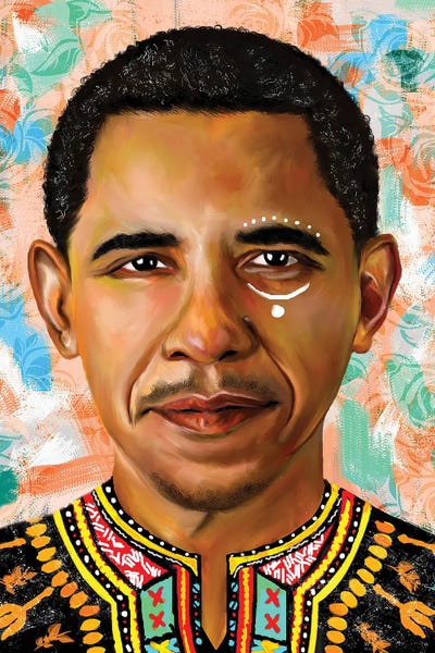 Similar To Kehinde Wiley: Barack Obama by Crixtover Edwin