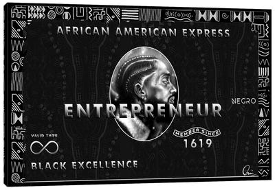 African American Express Canvas Art Print - Money Art