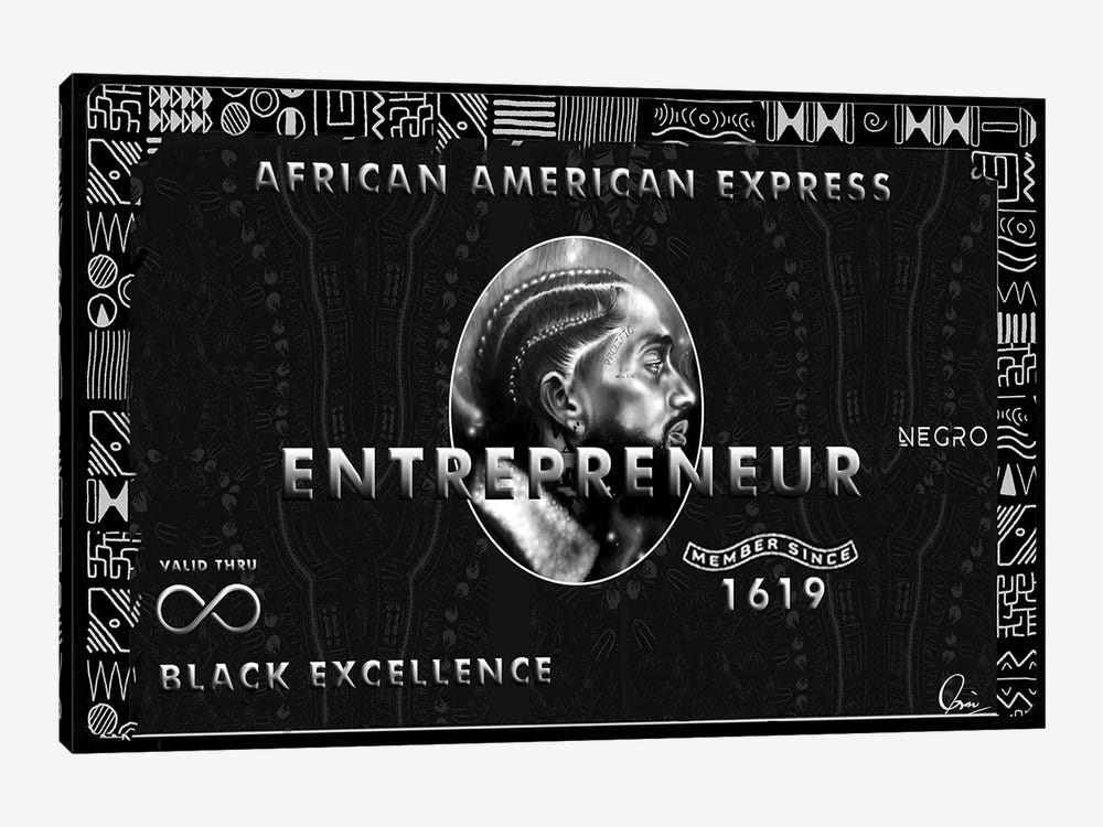 African American Express by Crixtover Edwin 1-piece Canvas Wall Art