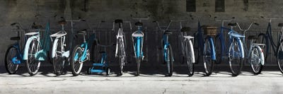 Bike Rack Blues by Cynthia Decker multi panel art