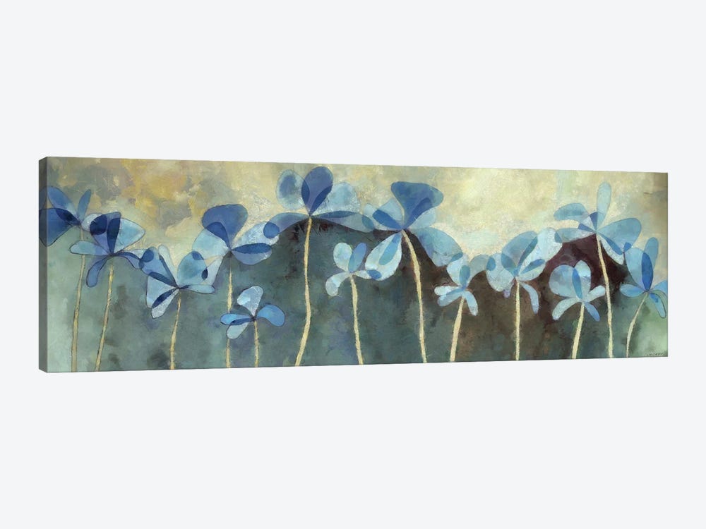 Blue Flowers by Cynthia Decker 1-piece Canvas Wall Art