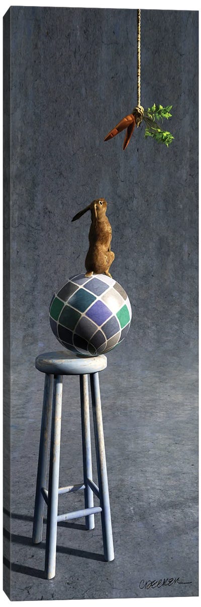 Equilibrium II Canvas Art Print - Rabbit Art