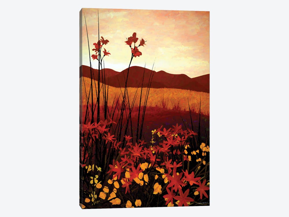 Field Of Flowers by Cynthia Decker 1-piece Canvas Print