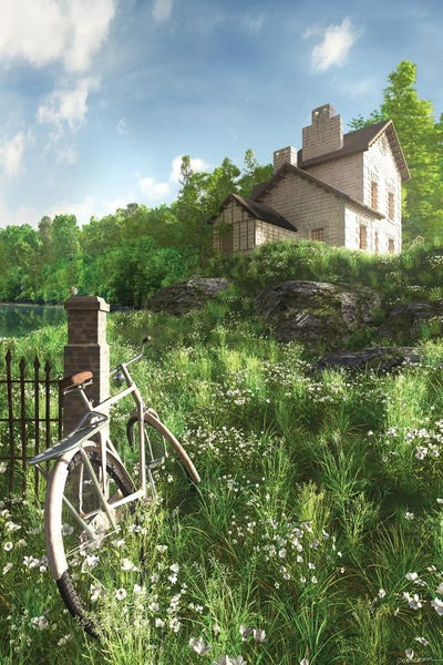 House On The Hill by Cynthia Decker art print