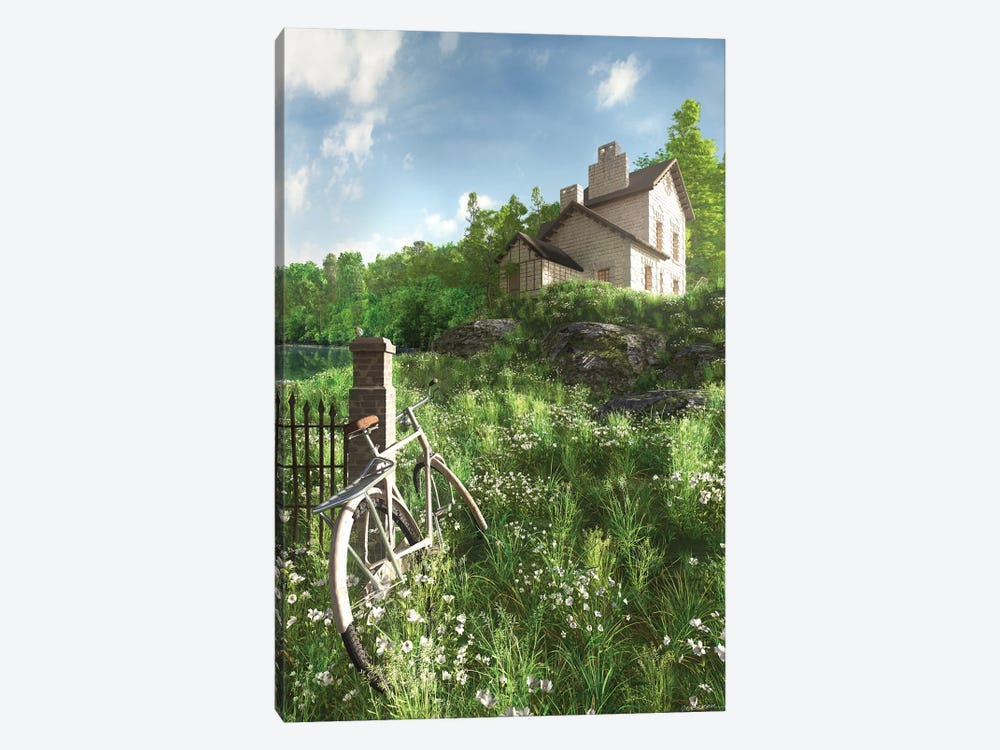 House On The Hill by Cynthia Decker 1-piece Canvas Artwork