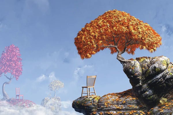 Playful Surrealism: Leaf Peepers by Cynthia Decker