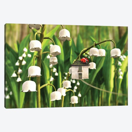 Lily Of The Valley Canvas Print #CYD41} by Cynthia Decker Canvas Wall Art