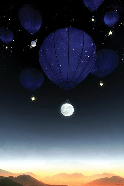Hot Air Balloons: Moonrise by Cynthia Decker