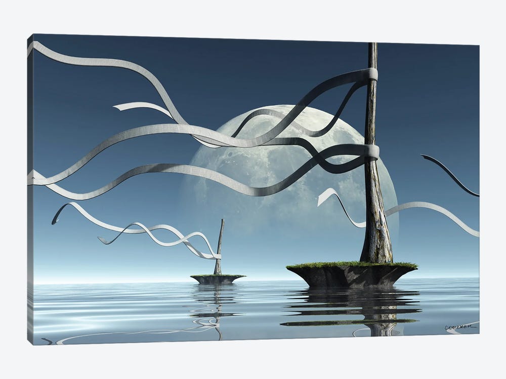 Ribbon Islands by Cynthia Decker 1-piece Canvas Artwork