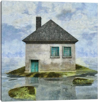 Tiny House II Canvas Art Print - Similar to Salvador Dali