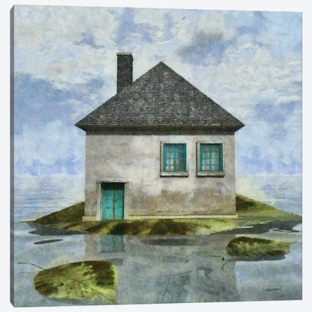 Tiny House II Canvas Print #CYD78} by Cynthia Decker Art Print
