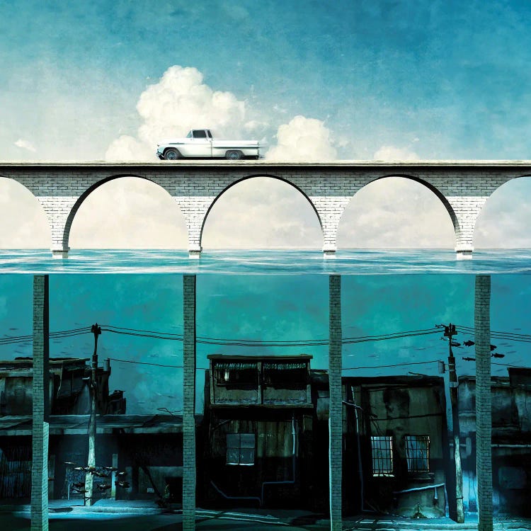 The Hoax by Cynthia Decker wall art