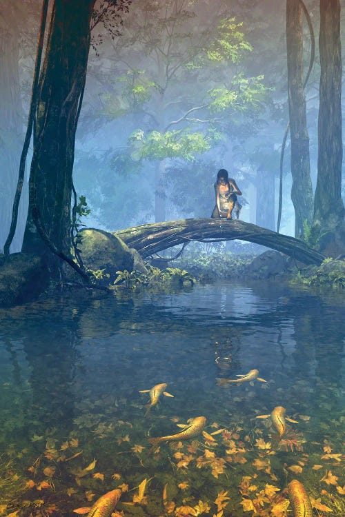 Lantern Bearer by Cynthia Decker wall art