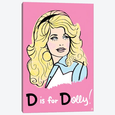 D Is For Dolly Canvas Print #CYE15} by Chromoeye Canvas Print