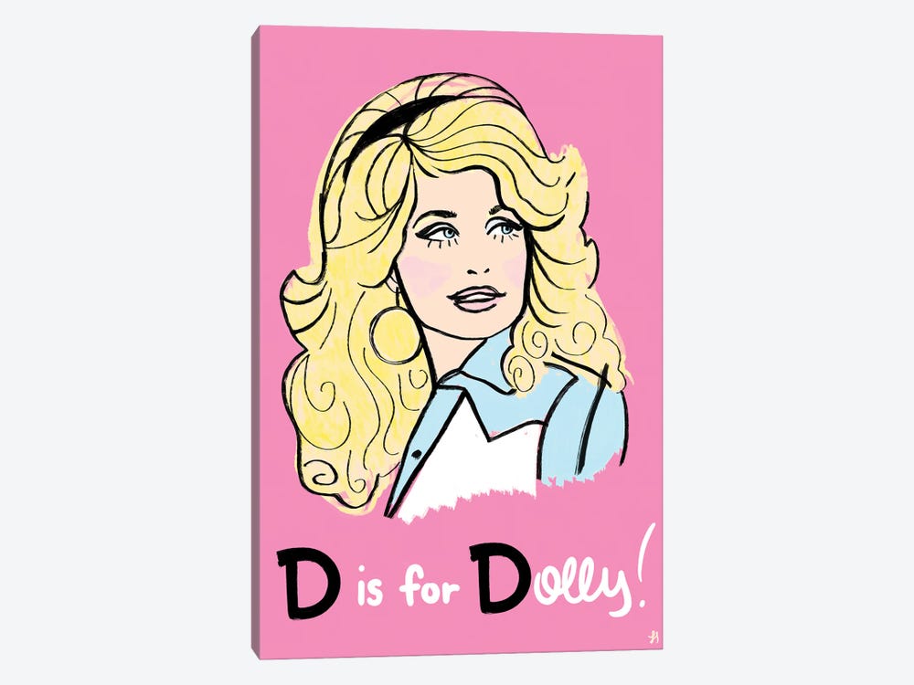 D Is For Dolly by Chromoeye 1-piece Canvas Wall Art