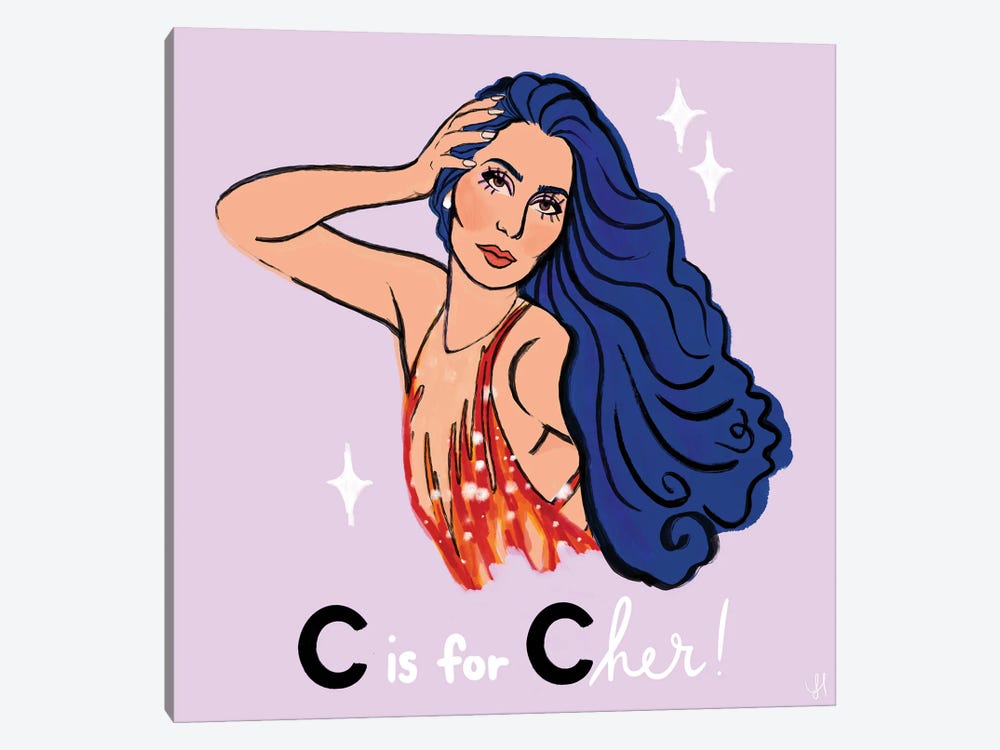C Is For Cher by Chromoeye 1-piece Art Print