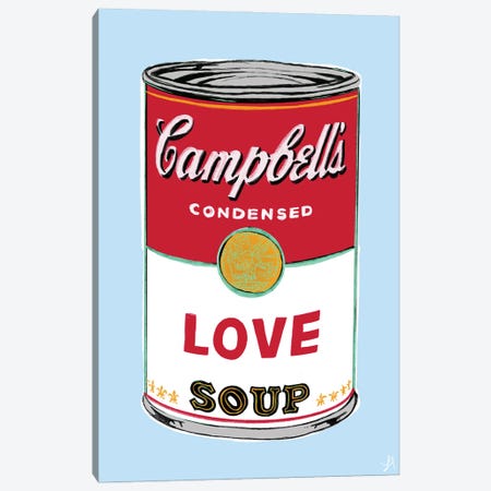 Love Soup Canvas Print #CYE19} by Chromoeye Canvas Wall Art