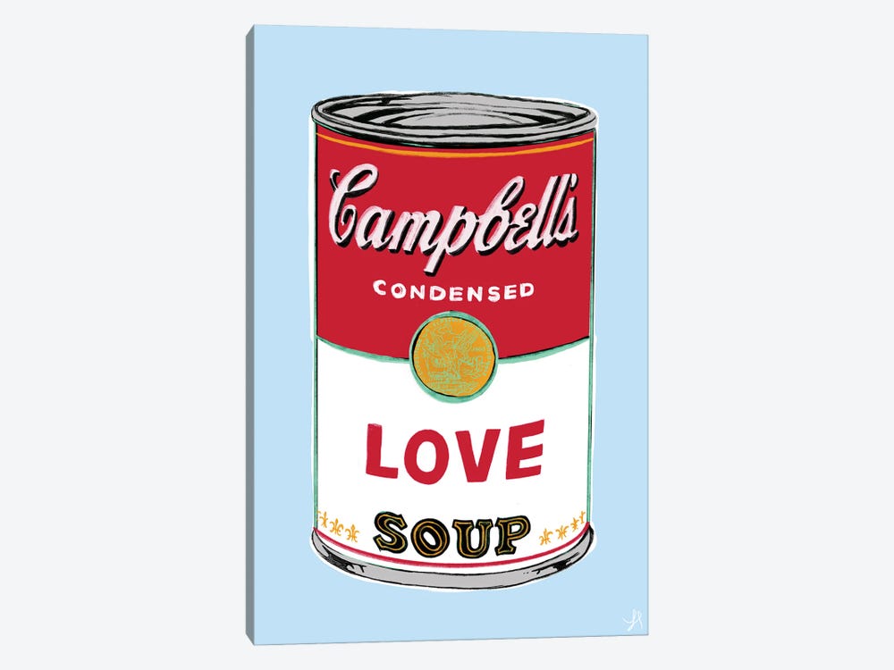Love Soup by Chromoeye 1-piece Canvas Artwork
