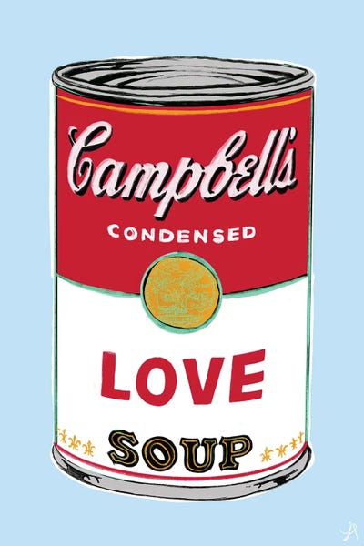 Pop Art Kitchen: Love Soup by Chromoeye