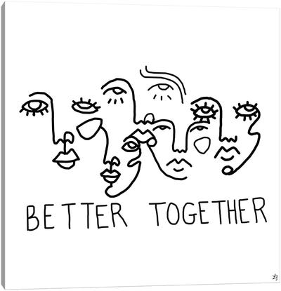 Better Together Canvas Art Print - Motivational