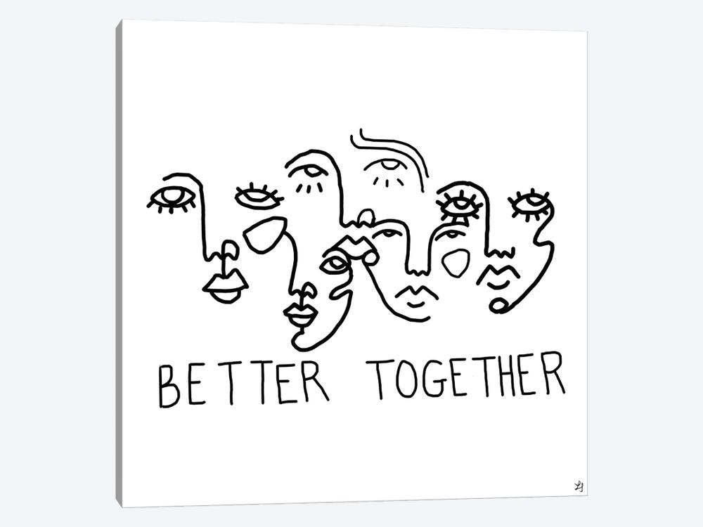 Better Together by Chromoeye 1-piece Canvas Wall Art