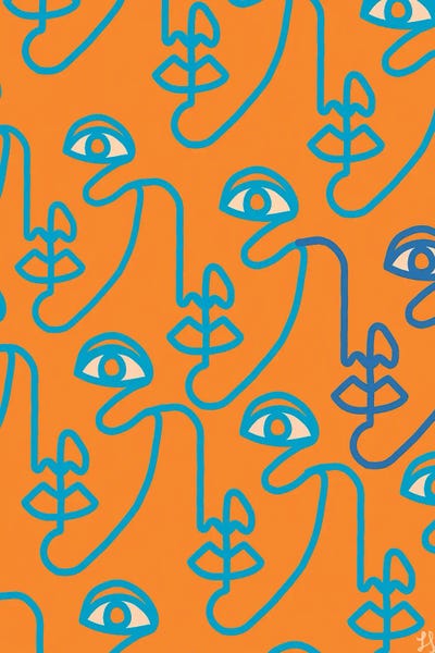Artists Like Matisse: Multi-Face Tangerine by Chromoeye