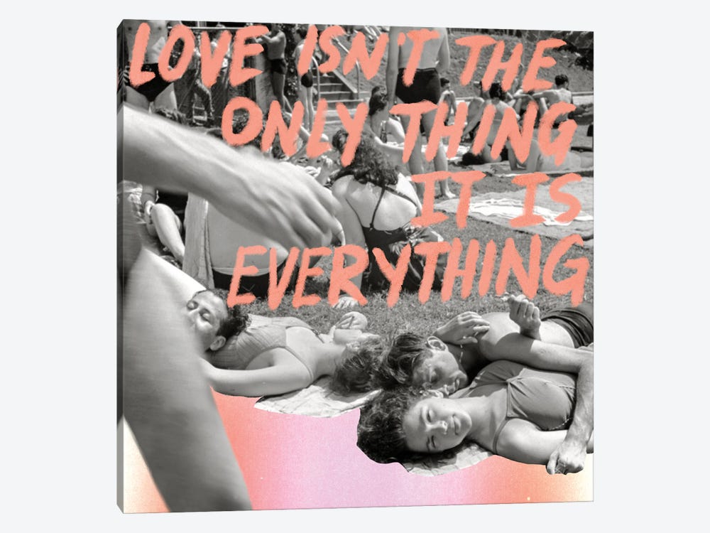 Love is Everything by Chromoeye 1-piece Art Print
