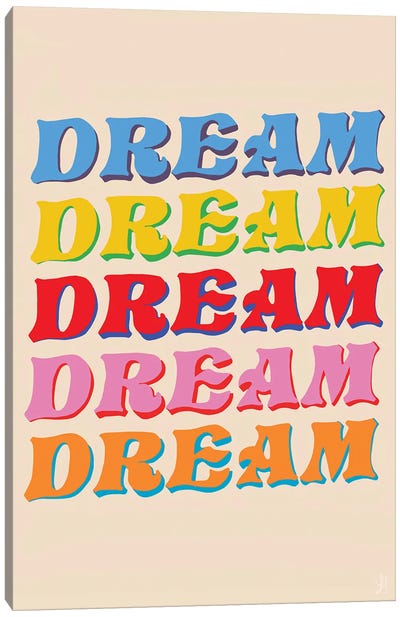 Everly Dream Canvas Art Print - Good Vibes & Stayin' Alive