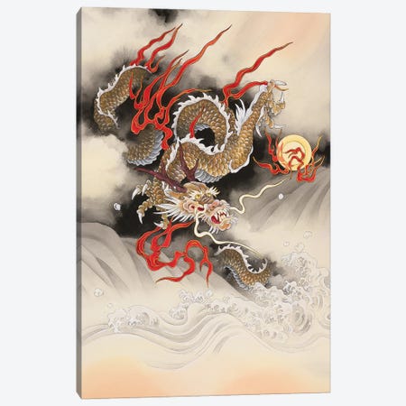 Dragon Quest Canvas Print #CYG15} by Caroline R. Young Canvas Art Print
