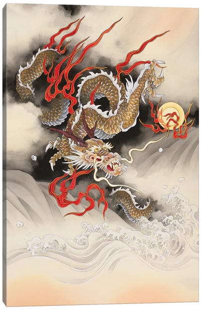 Dragon Quest Canvas Art Print - Dragon Art