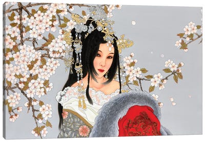 Allure Canvas Art Print - Cherry Blossom Art