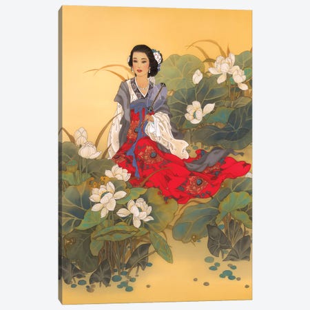 Lady Willow Canvas Print #CYG26} by Caroline R. Young Canvas Art