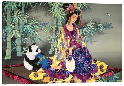 Secrets Of The Bamboo Forest Canvas Art Print - Panda Art