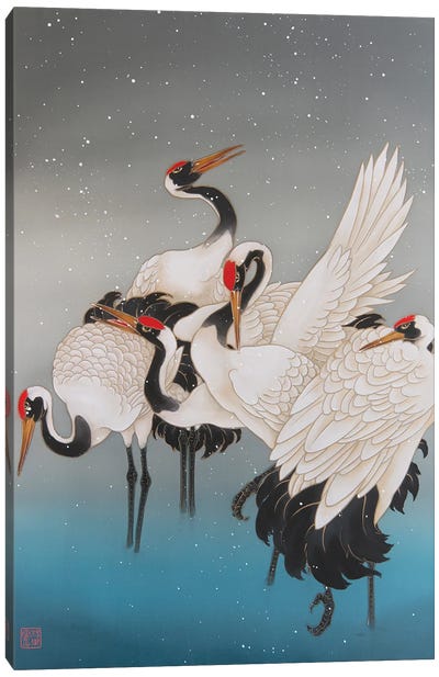 Winter In Hokkaido Canvas Art Print - Caroline R. Young