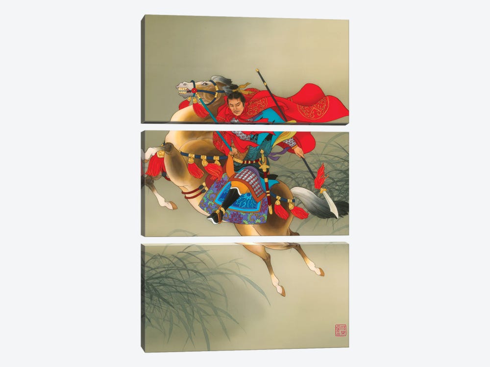 Yue Fei by Caroline R. Young 3-piece Canvas Art