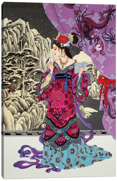 Black Jade Canvas Art Print - Chinese Décor