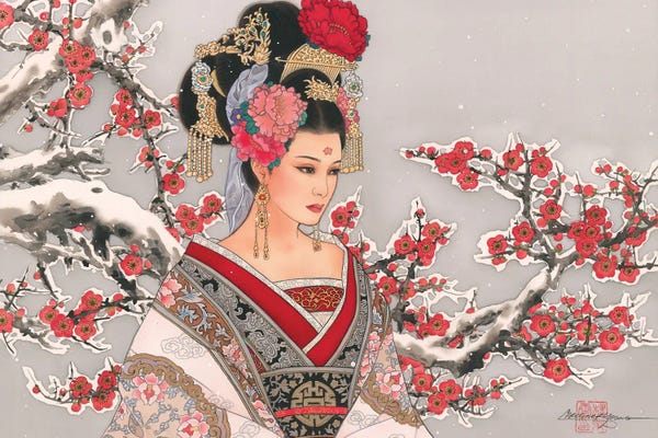 Snow: Blossoms In The Snow by Caroline R. Young