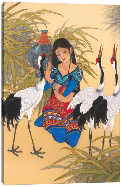 Call Of Destiny Canvas Art Print - Asian Culture
