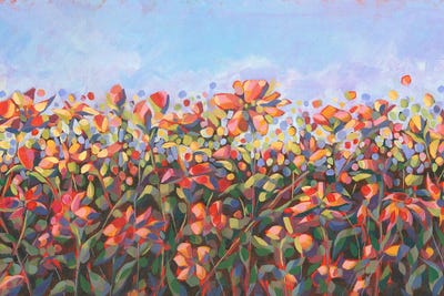 Meadow Warmth by Cindy Kaufman framed canvas print