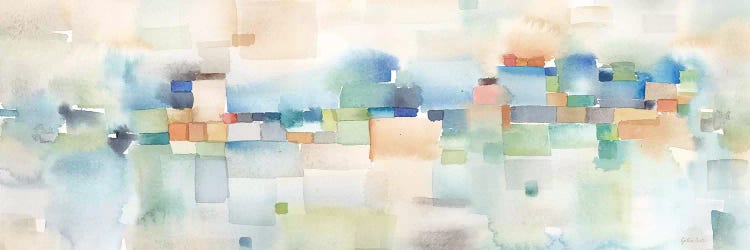 Teal Abstract Horizontal by Cynthia Coulter wall art