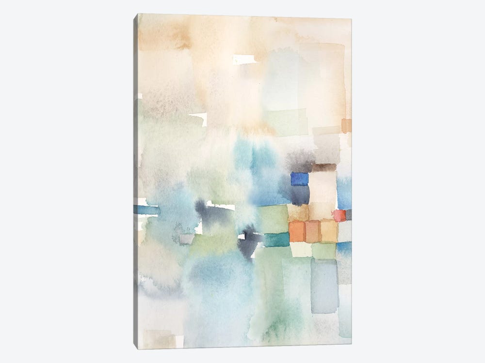 Teal Abstract Panel I by Cynthia Coulter 1-piece Canvas Print