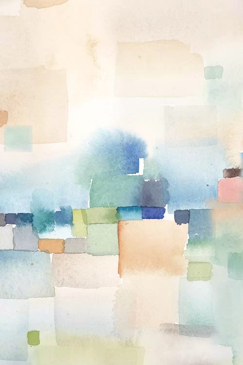 Teal Abstract Panel II by Cynthia Coulter wall art