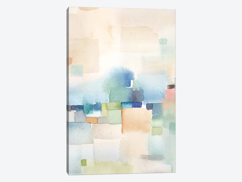 Teal Abstract Panel II by Cynthia Coulter 1-piece Canvas Art