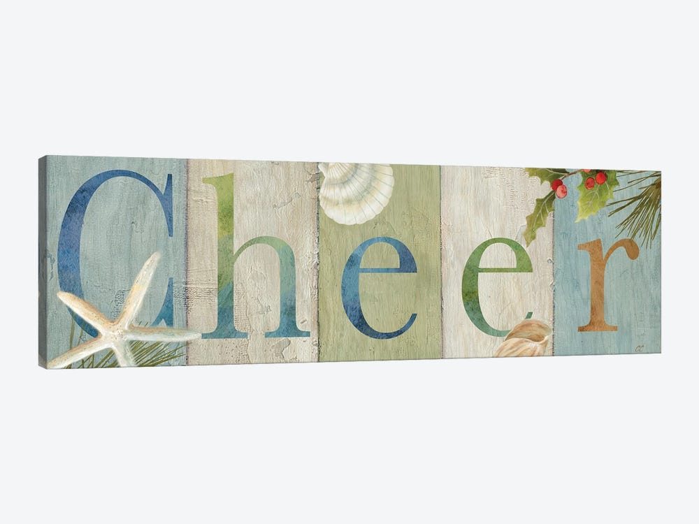 Cheer Coastal Sign II  by Cynthia Coulter 1-piece Canvas Print