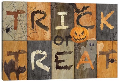 Halloween Trick or Treat Canvas Art Print - Halloween Art