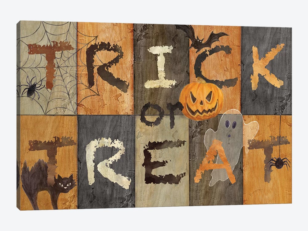 Halloween Trick or Treat by Cynthia Coulter 1-piece Canvas Art