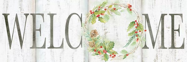 Farmhouse Festive: Holiday Wreath Welcome Sign by Cynthia Coulter