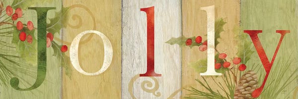 Christmas Signs & Sentiments: Jolly Rustic Sign III by Cynthia Coulter