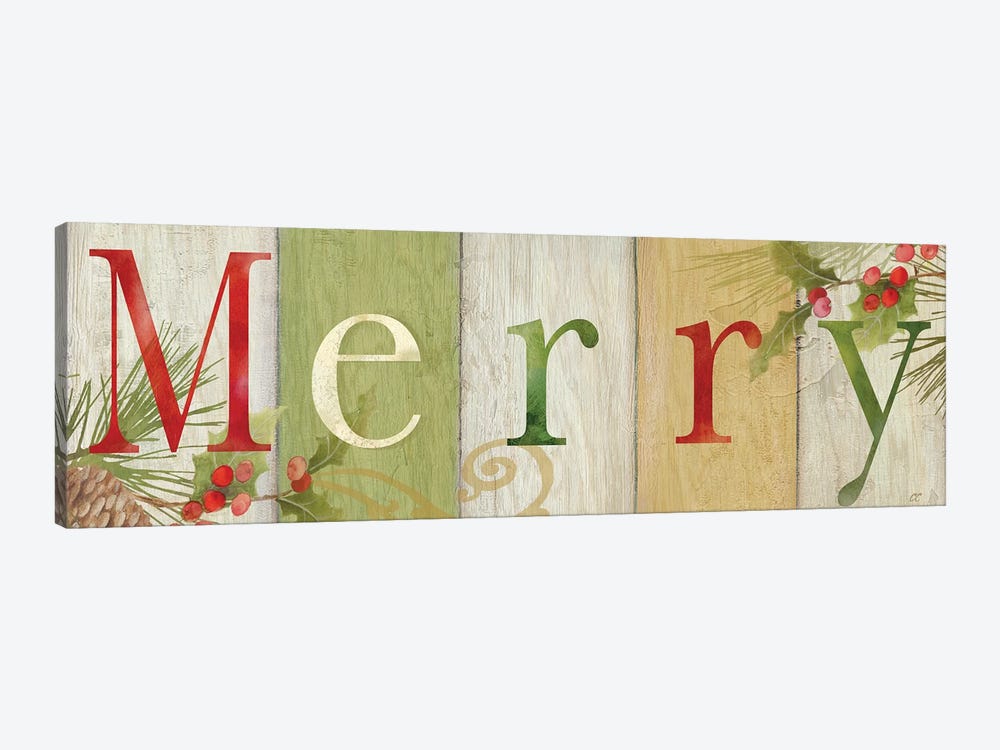 Merry Rustic Sign I by Cynthia Coulter 1-piece Art Print